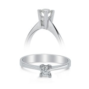 Solitaire Diamond Ring 0.12 Carat - SPR24139