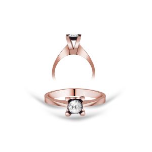 Solitaire Diamond Ring 0.05 Carat - ELM18801
