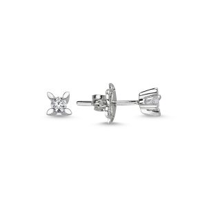 Solitaire Diamond Earrings 0.16 Carat - SPR35215