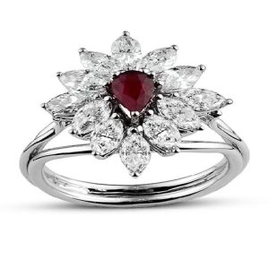 Ruby Diamond Ring 2,98 Carat - PIR8549