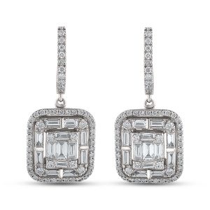 Baguette Earring Diamond 2,83 Carat - BGT5542