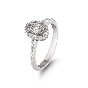 Baguette Diamond Ring 0,22 Carat - BGT5155